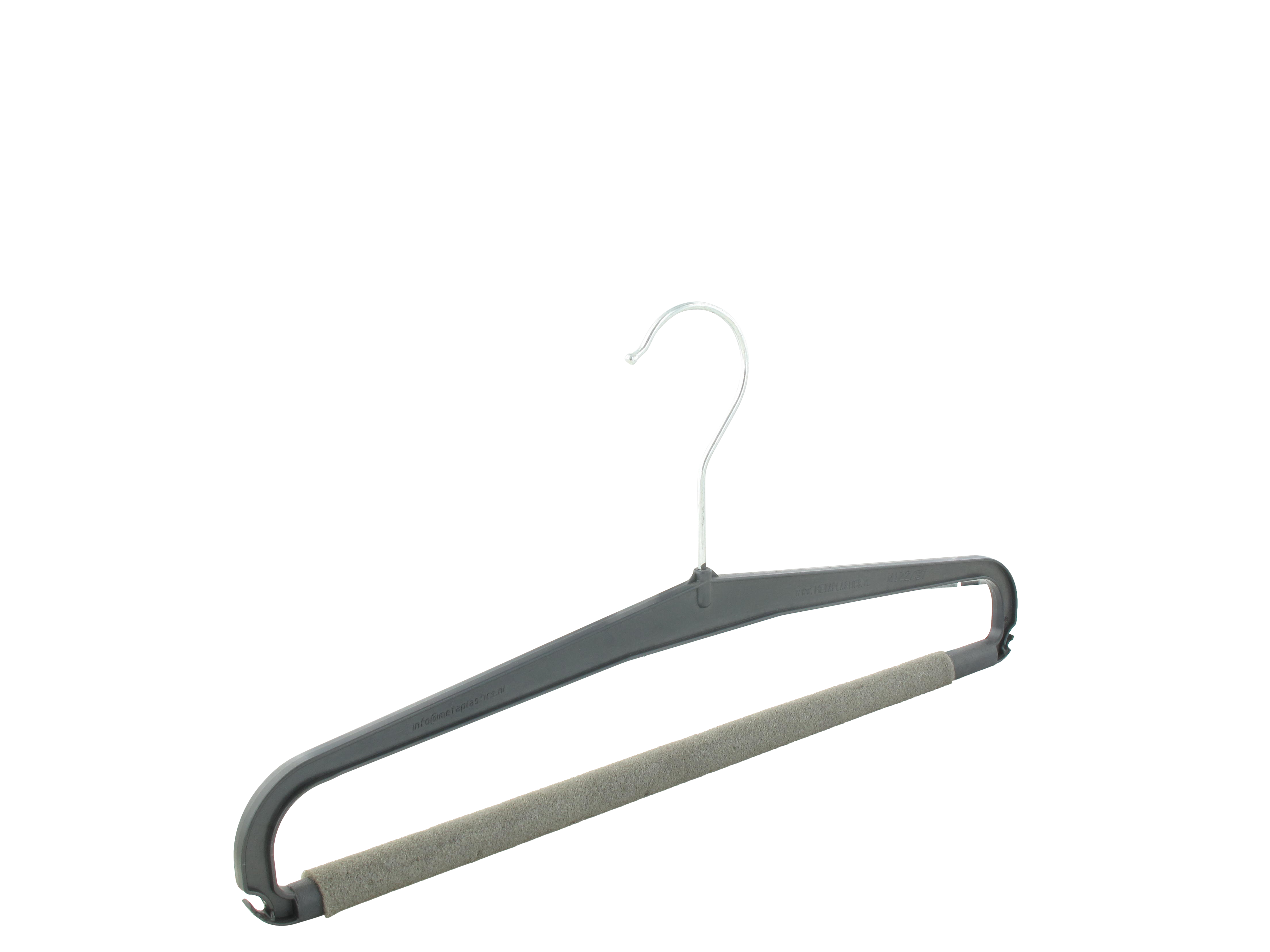 Cintre plastique avec barre antiglisse pour pantalon (M122M) – PMP Cintres