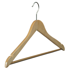 Cintres pour jupe en bois teinté merisier- Ref PJ1