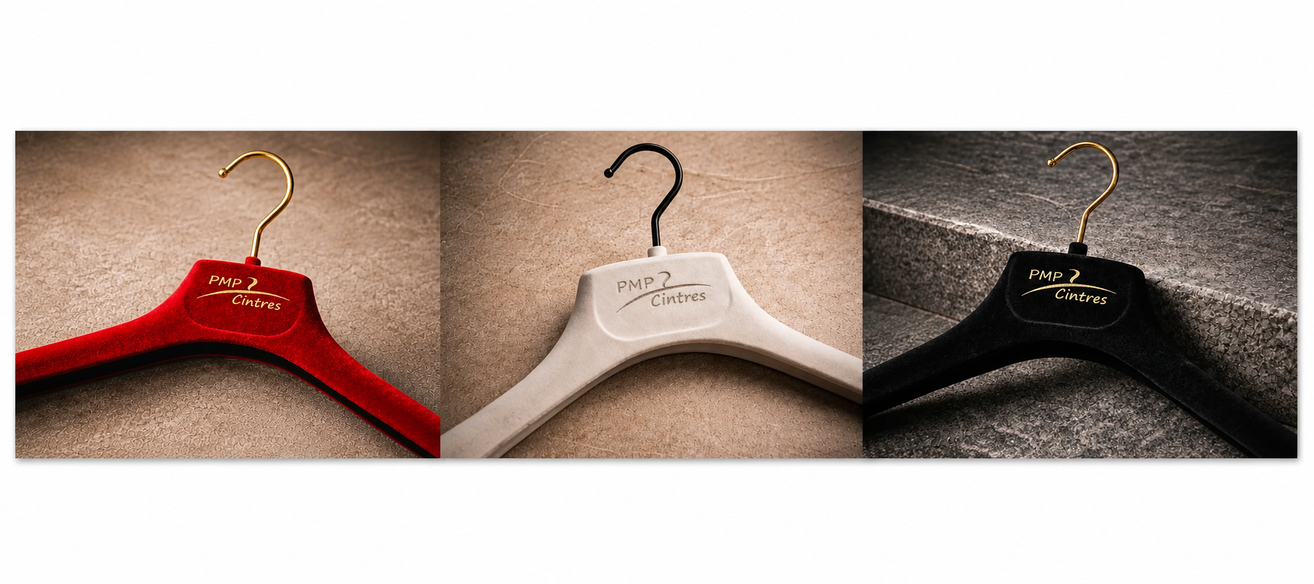 Finitions cintres velours PMP Cintres