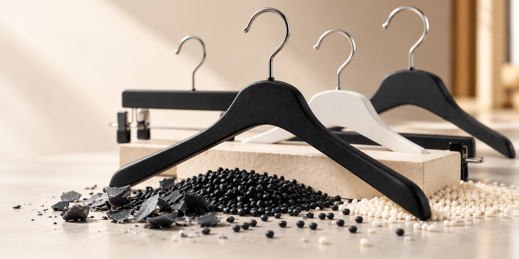 Cintres professionnels recyclés et recyclables | PMP Cintres